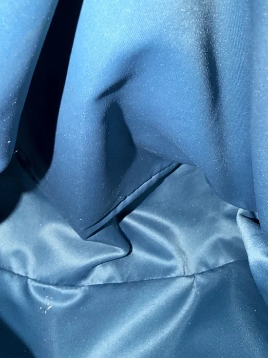 EUC Coach Vintage Navy Leather Shoulder Bag with Gold Hardware & 3 Compartments - Picture 7 of 9